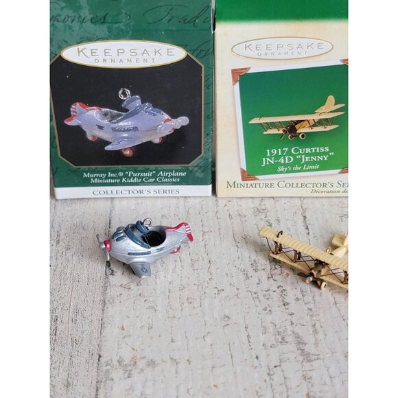 Hallmark Variety airplane kiddie car miniature Jenny sportster ornament Xmas - Picture 2 of 6